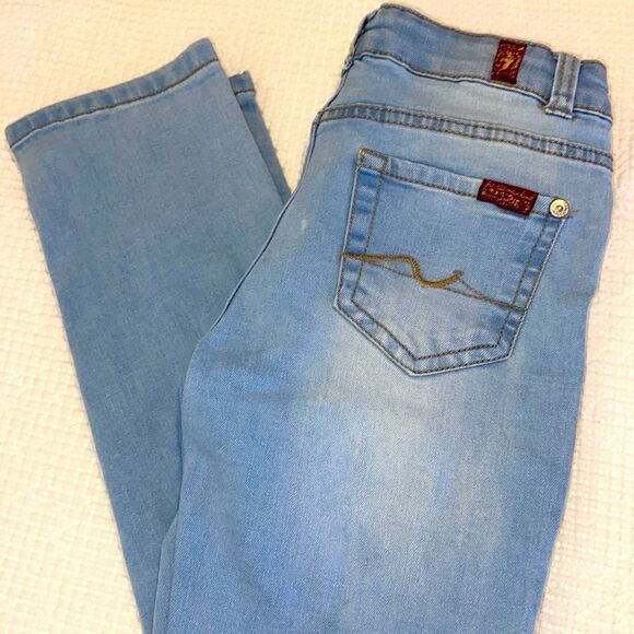 7 for All Mankind-the Peggi Skinny Mid Rise Jeans - Picture 1 of 6